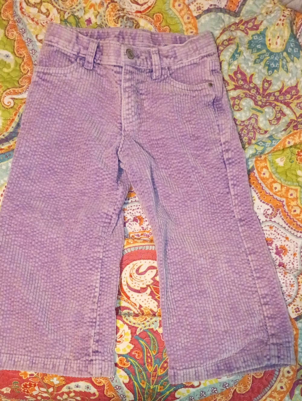 Cat & Jack Lavender Corduroy Flared  Pants